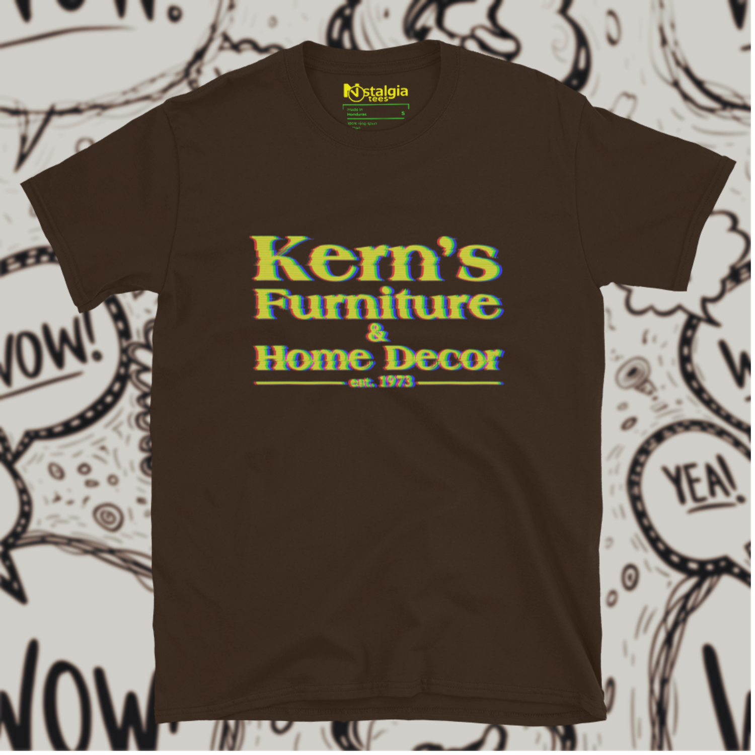 100% Cotton Chocolate Unisex Softstyle T-Shirt for Kern's