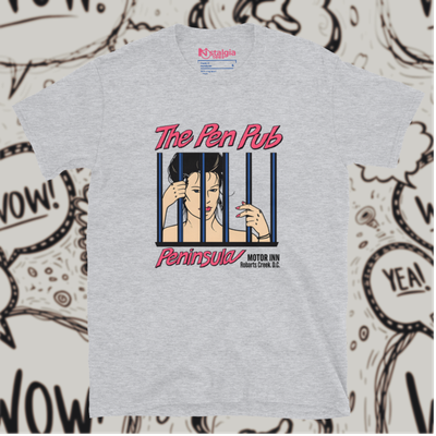 Cotton Blend Sports Grey Unisex Softstyle T-Shirt for Peninsula Motor Inn
