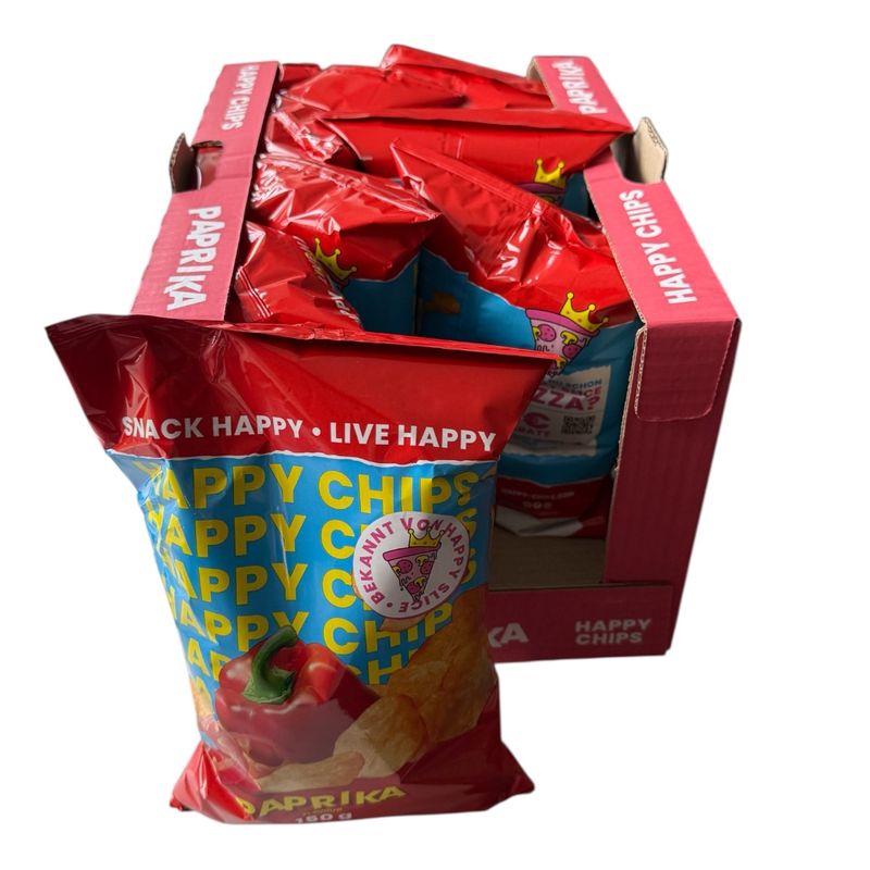 Happy Chips Paprika 8 x 150 Gramm