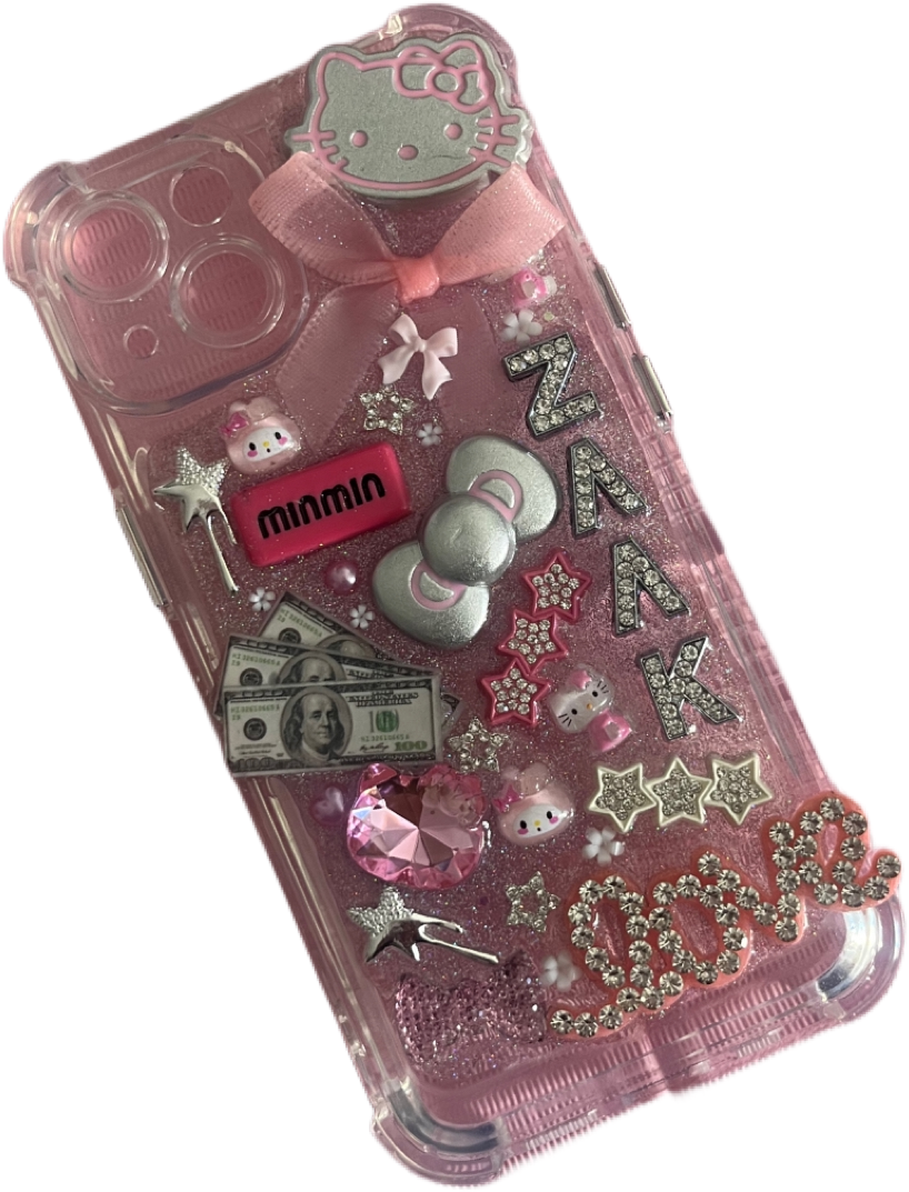 CUSTOM NAME PINK CASE