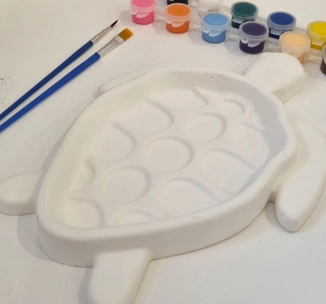 Gypsum For Coloring Includes Colors And Brush