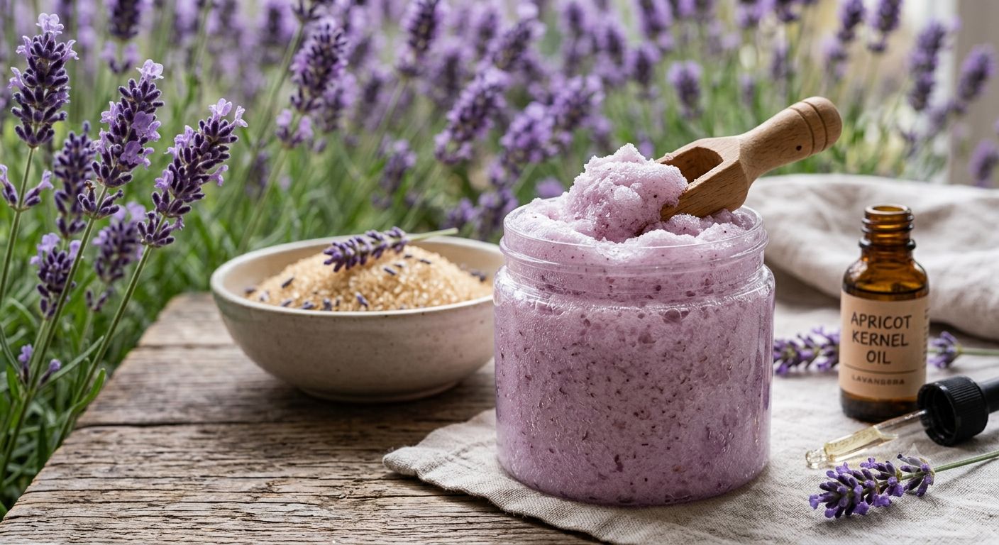 Foaming Sugar Scrub Lavender/سنفره رغويه