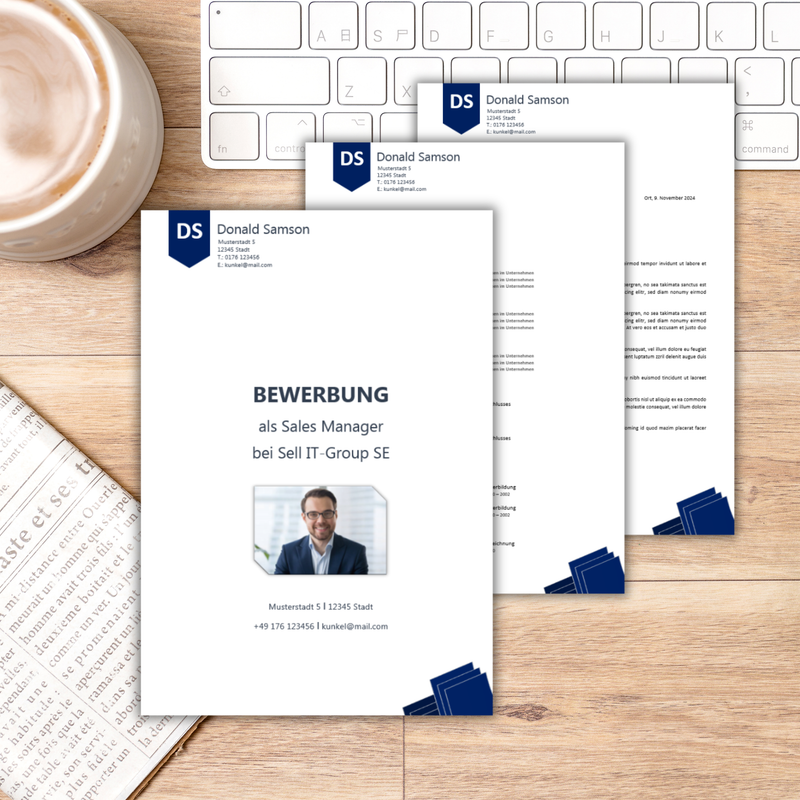 Bewerbung Vorlage | Lebenslauf Vorlage | Professionelle Bewerbung Vorlage | Moderne Lebenslauf Vorlage | Donald Samson