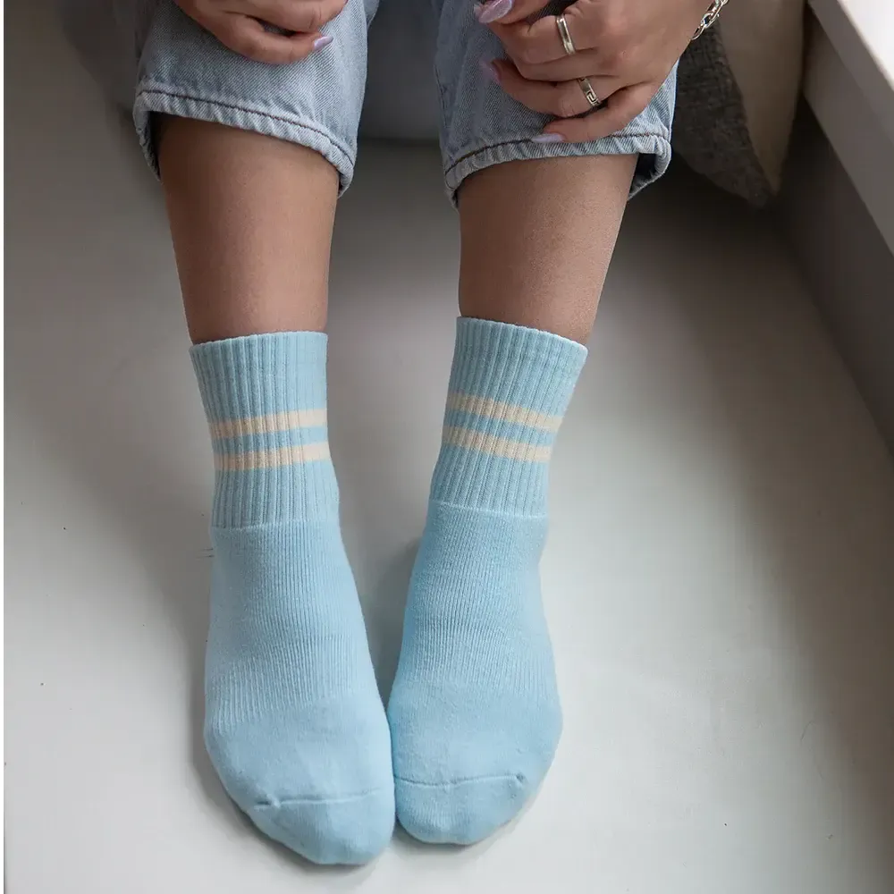 Gym Socks, Color: Sky