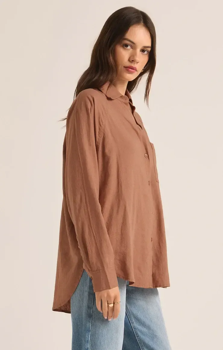 2464 Perfect Top, Color: Moc, Size: XS