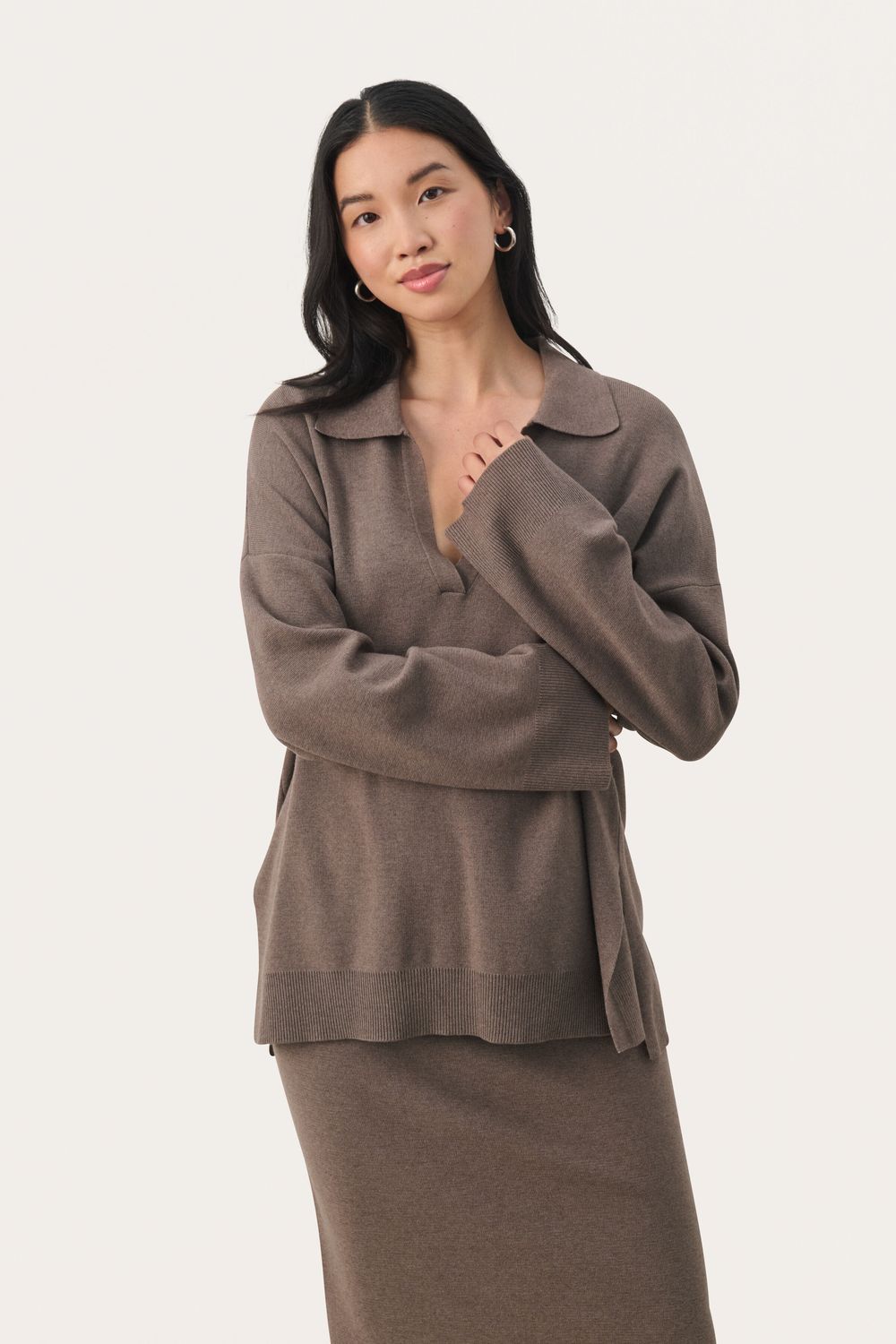 NataraPW Pullover, Color: Mink Melange, Size: XS