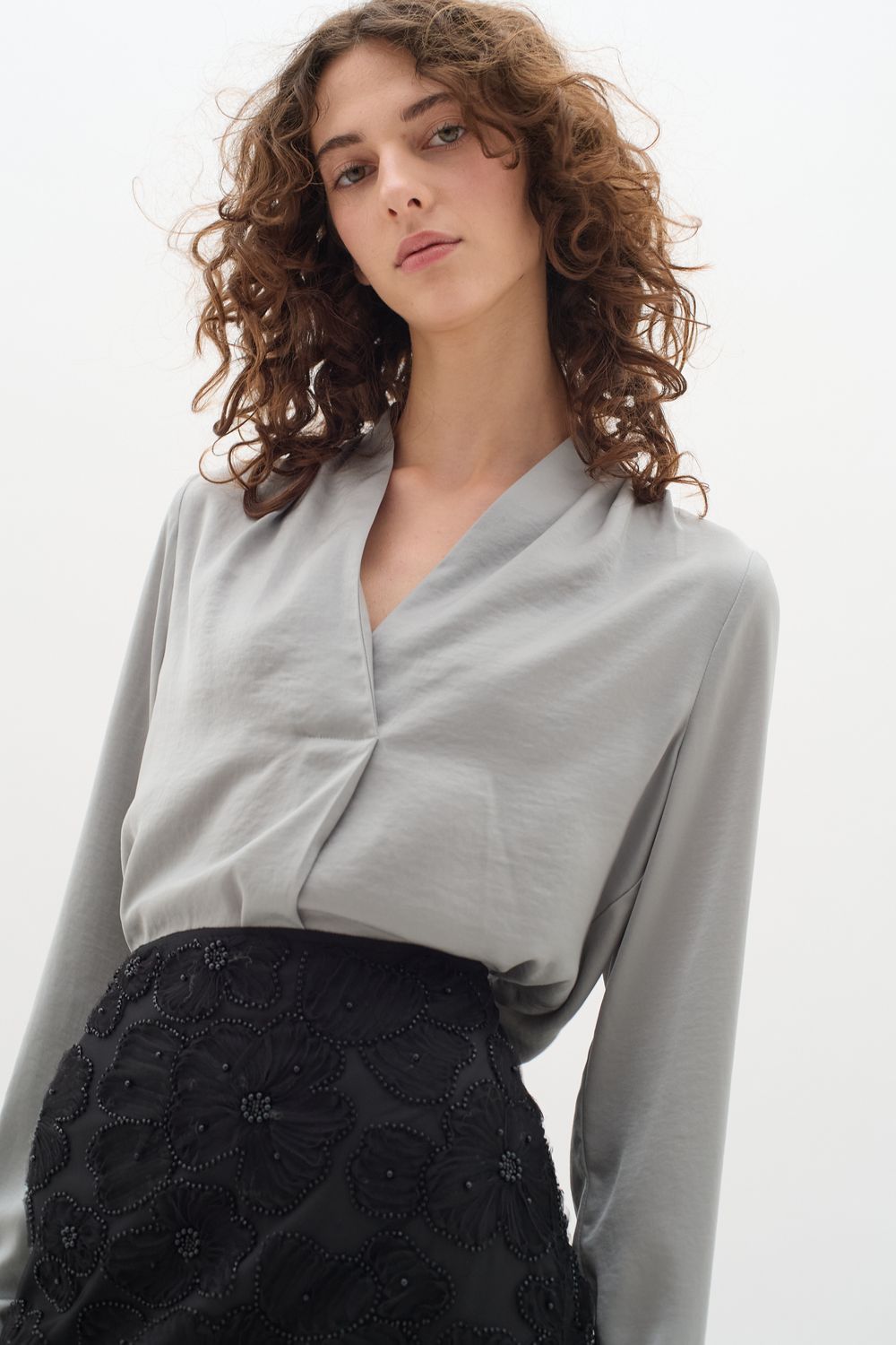 DutoIW Blouse, Color: Silver, Size: 34