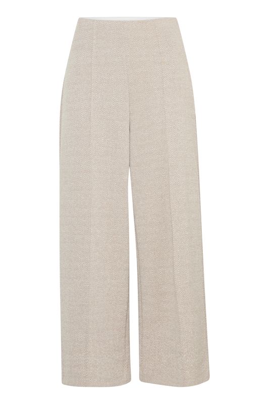 IHKATE JACQUARD CROPPED WIDE PA