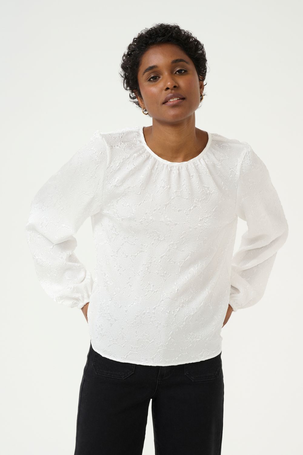 KAlauren Blouse, Color: Chalk CC, Size: 36