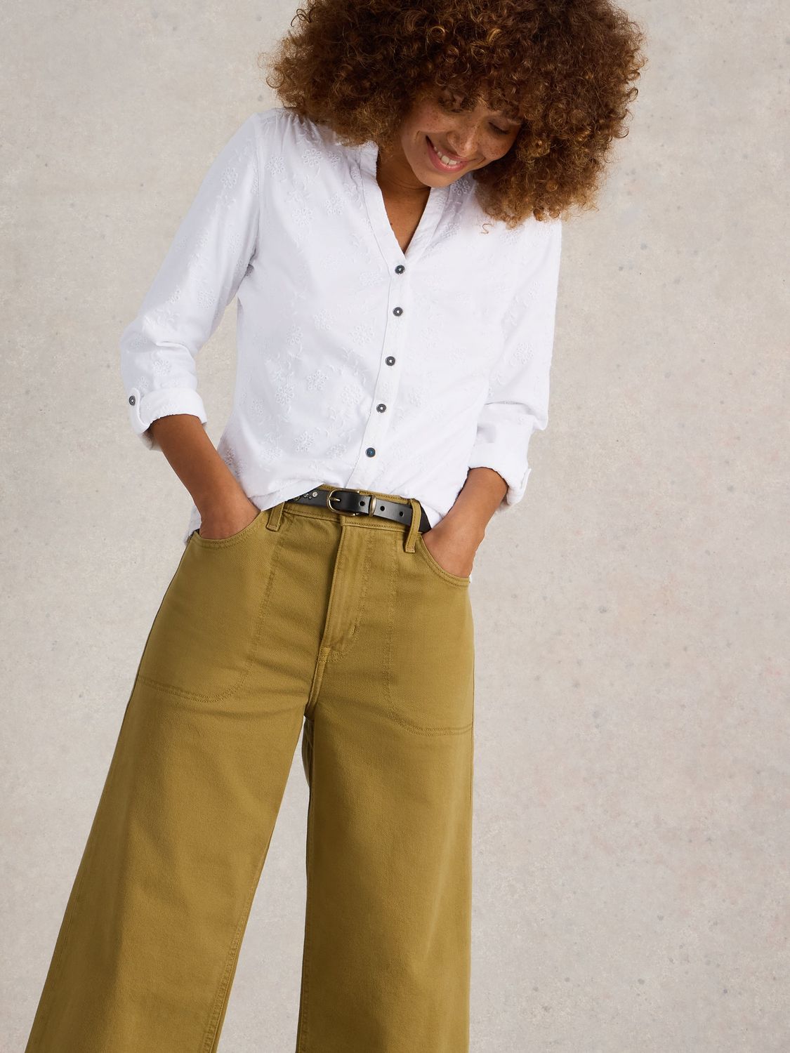 ANNIE BRODERIE JERSEY SHIRT