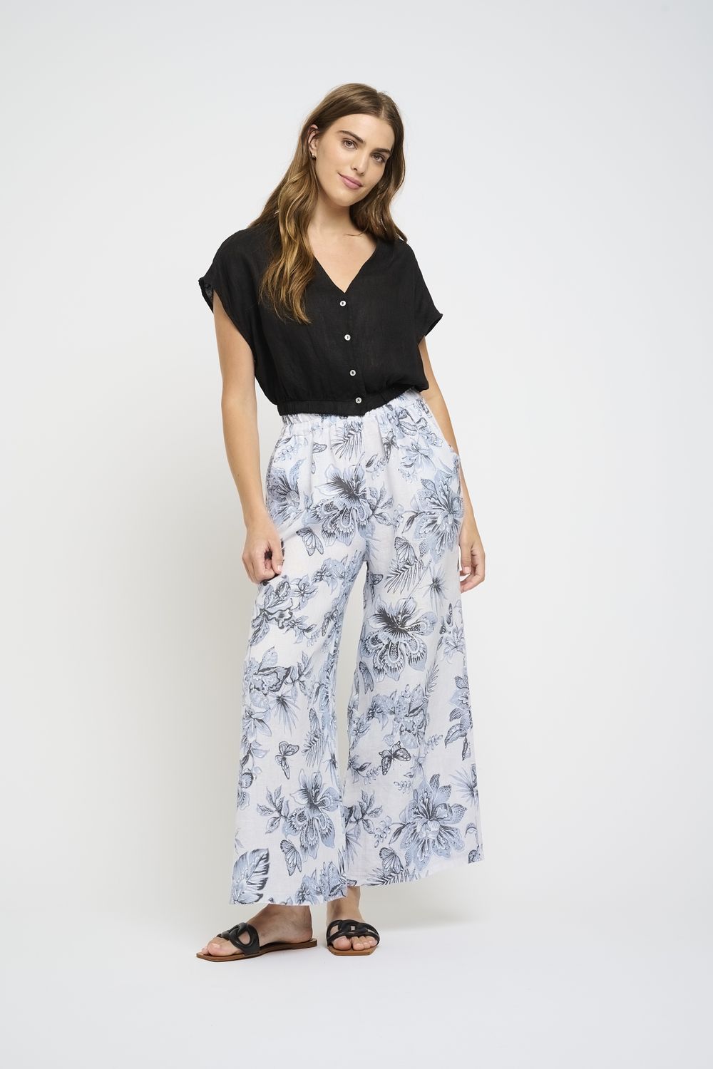 088 Crop Lin Top