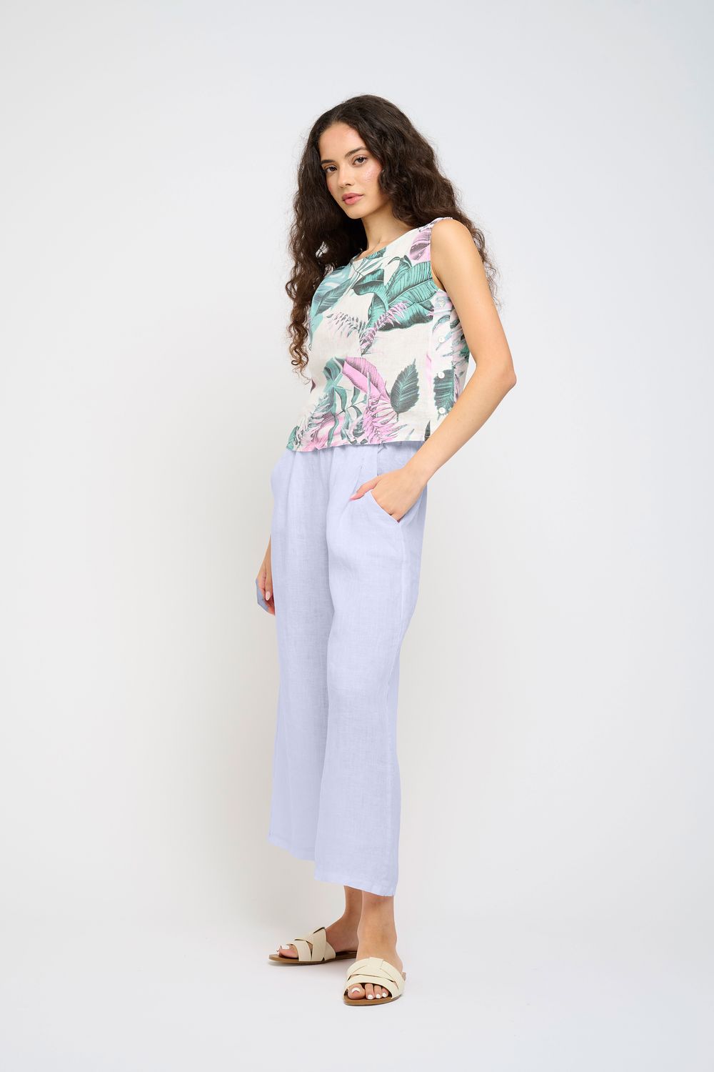 1469 Crop Pant, Color: Sky, Size: XS