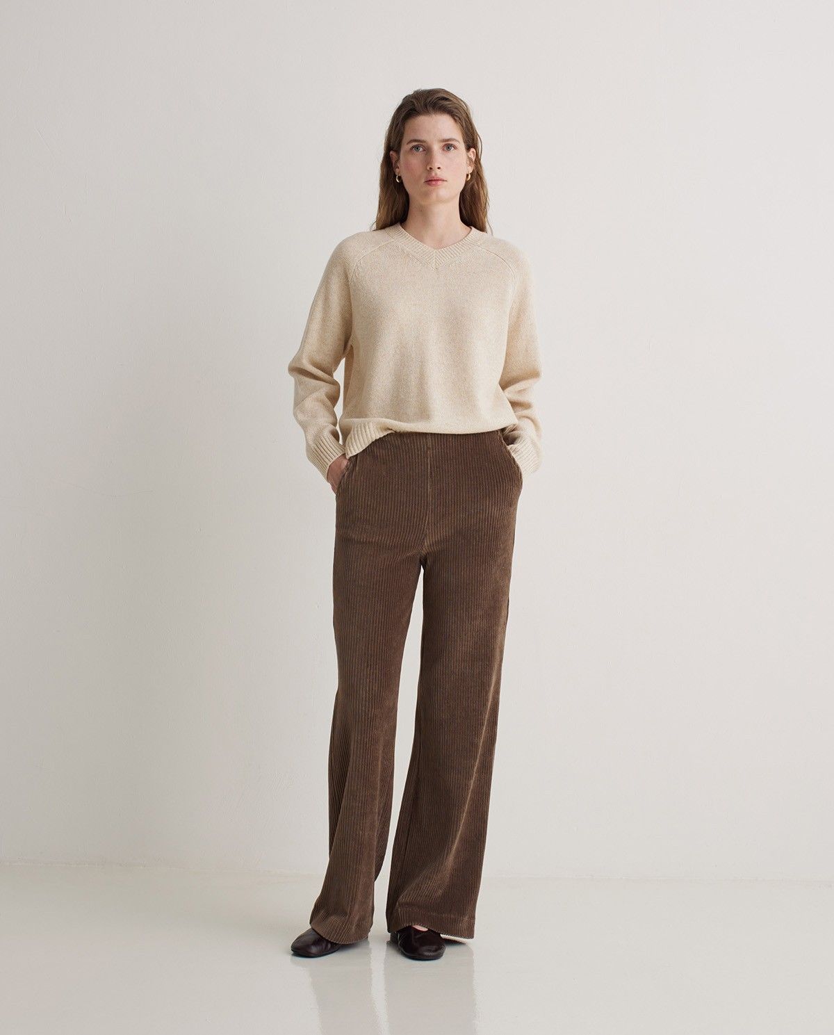 TROUSERS CORD WIDE