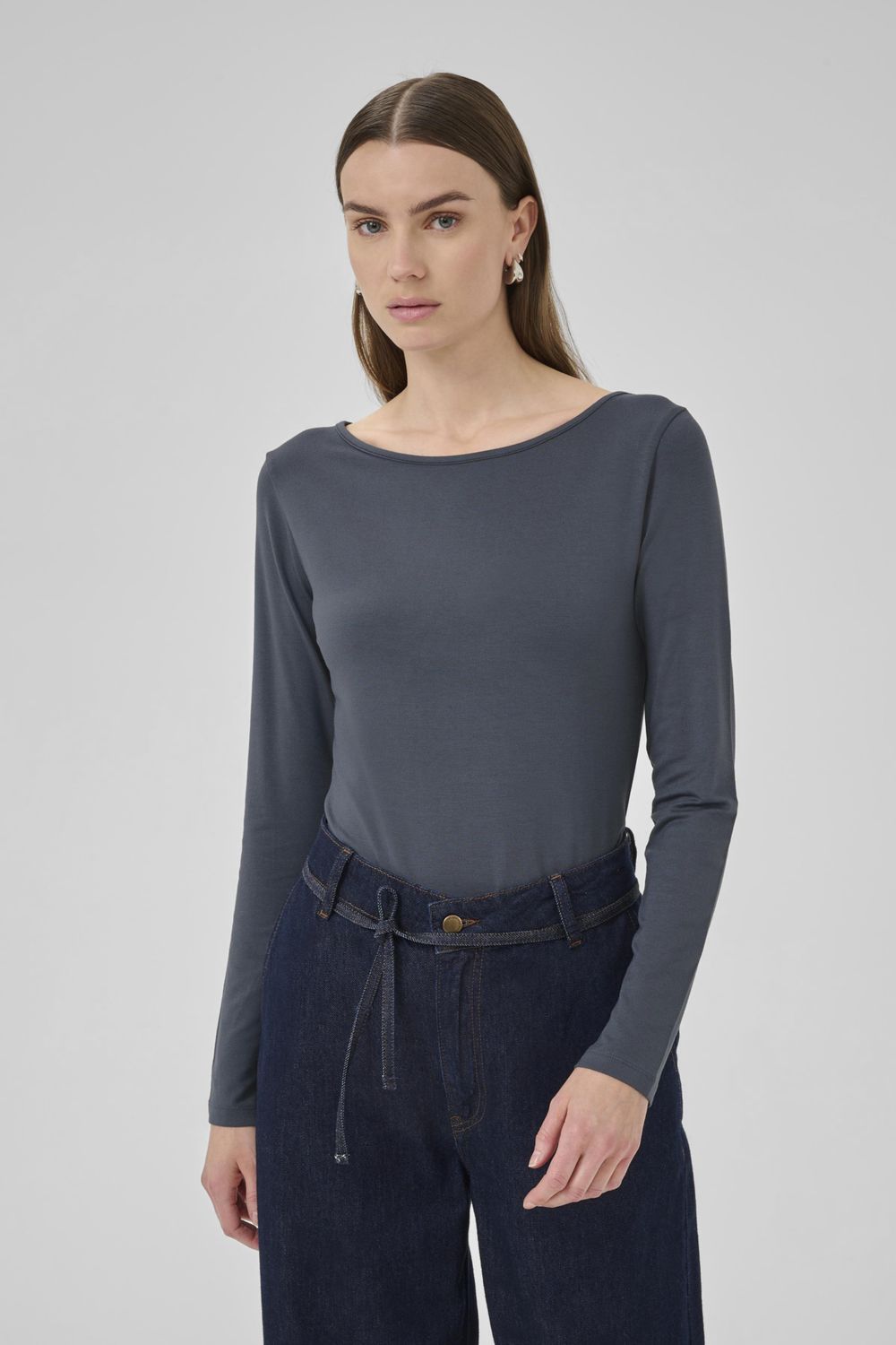 VistaMW Boat Neck Blouse