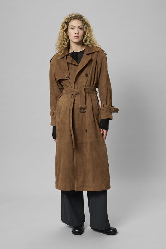 TaraMW Suede Trenchcoat