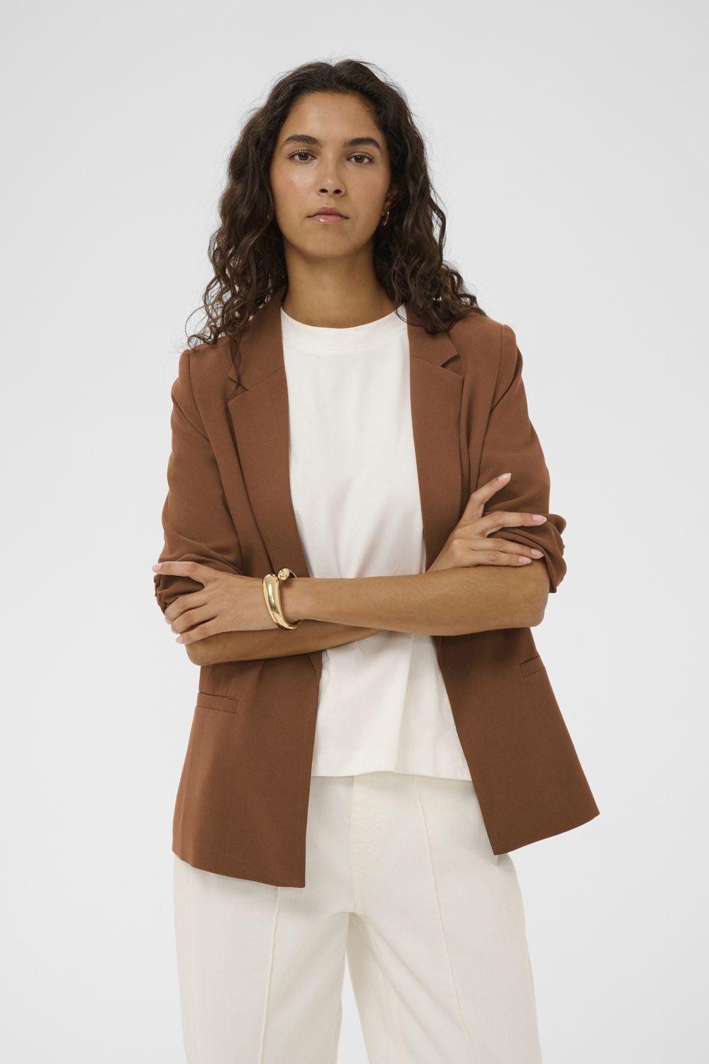 SLShirley Blazer, Color: Cappuccino, Size: XS