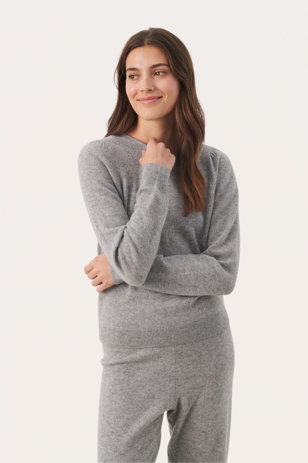 EvinaPW Pullover, Color: Grey Melange, Size: XS