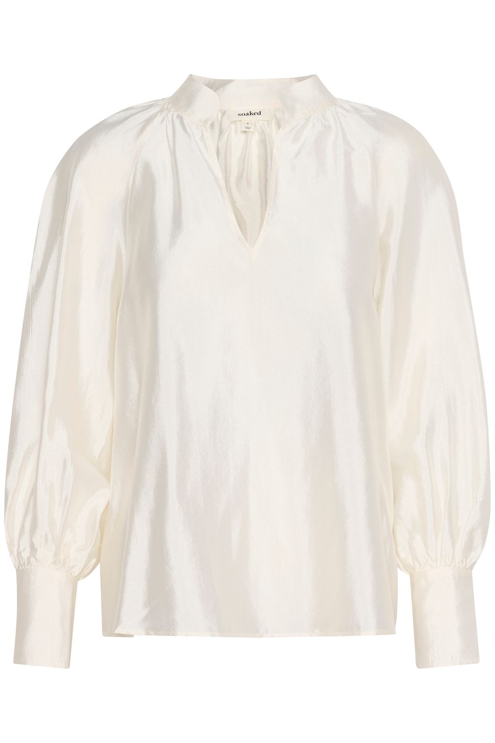 SLKarolina Blouse LS, Color: Whisper White, Size: S