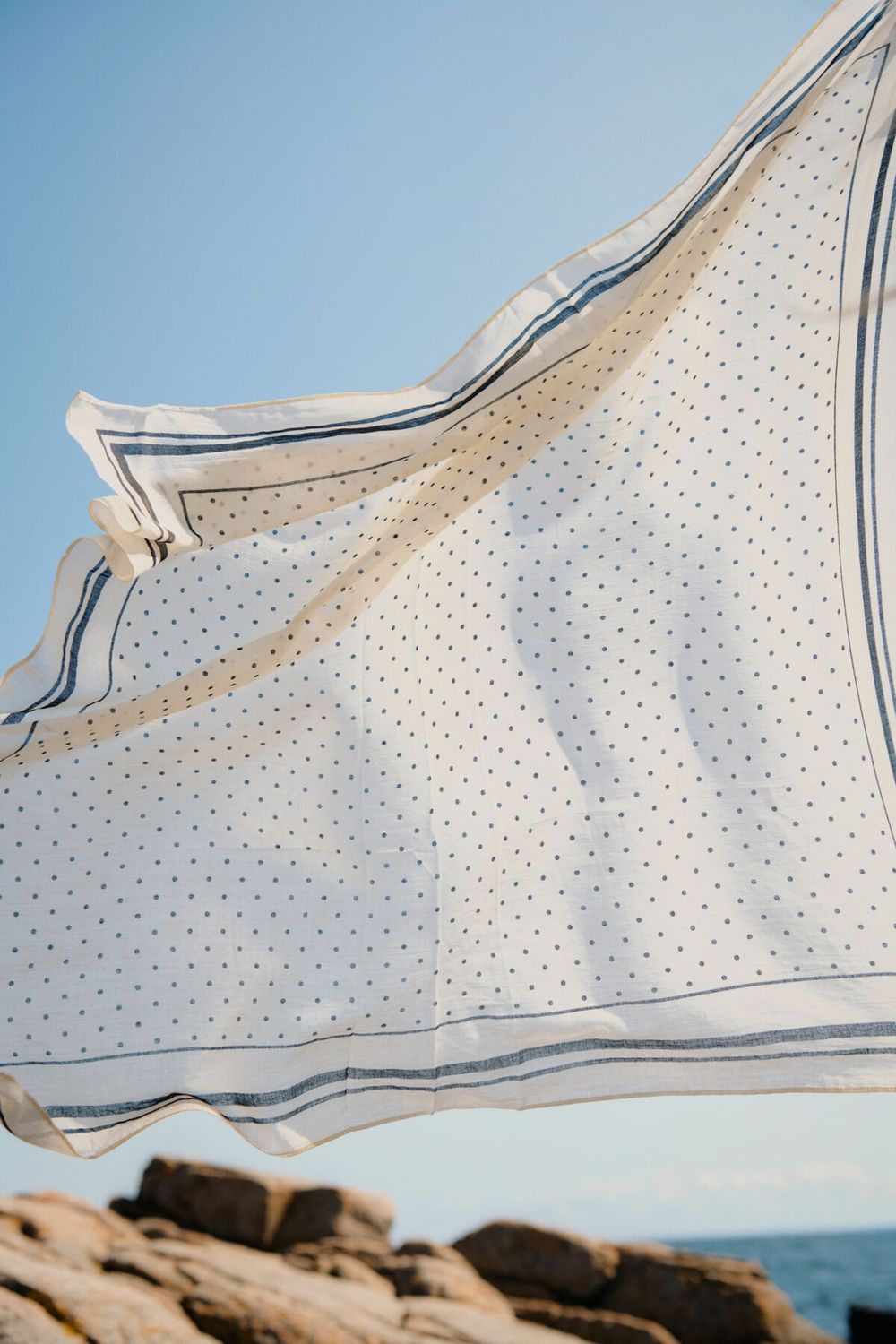 PhiPW Scarf, Color: Black Dot Print, Size: ONE