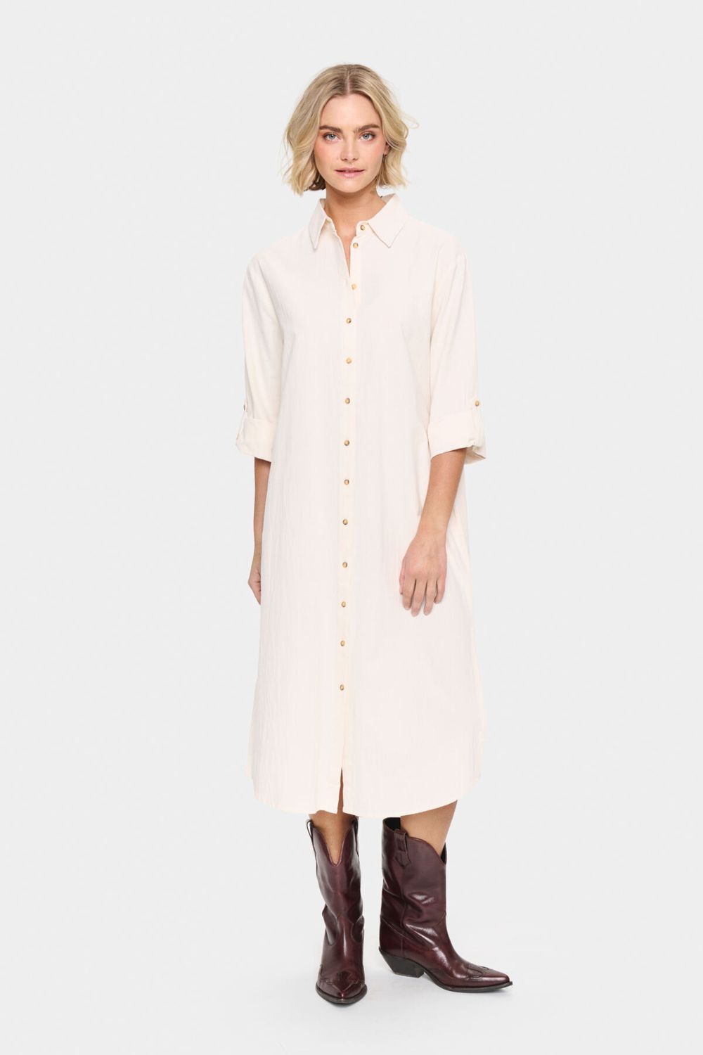 ZalindaSZ Shirt Dress, Color: Ice, Size: XS