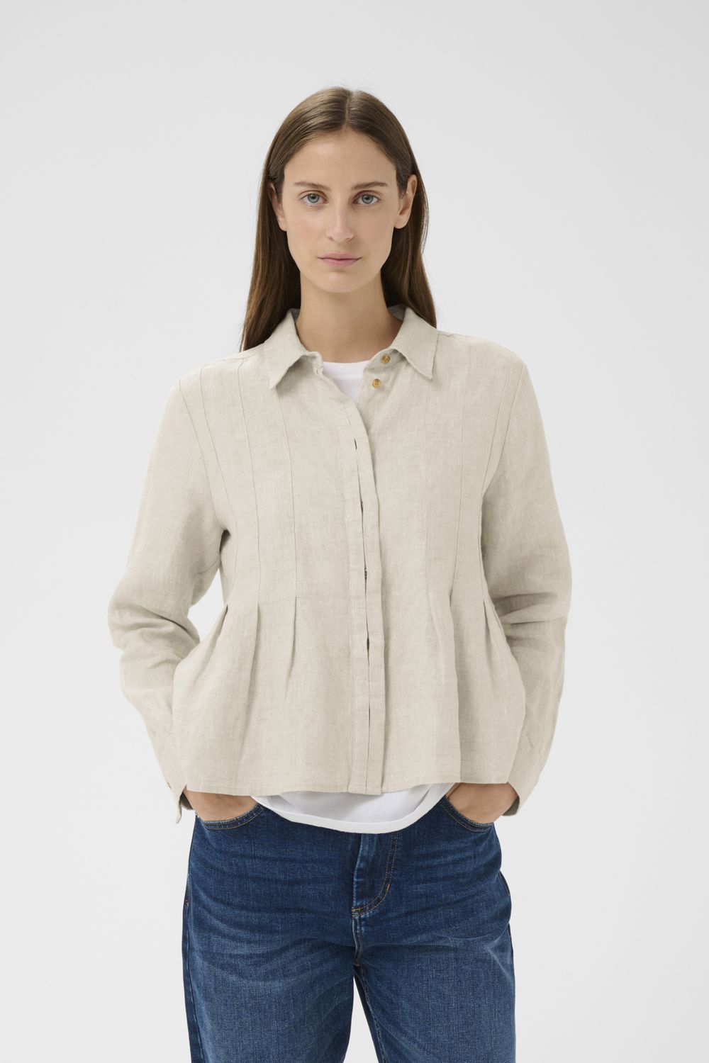 DILANAIW PLEATED SHIRT