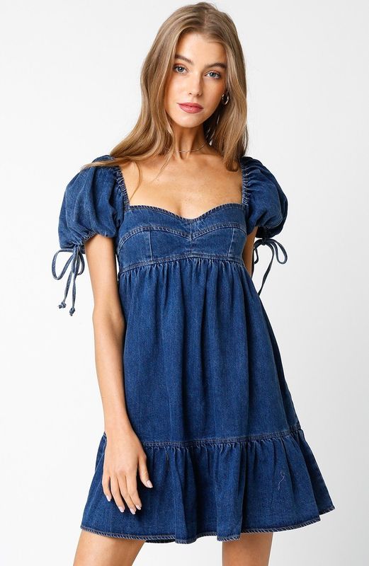 Puff Sleeve Babydoll Dress