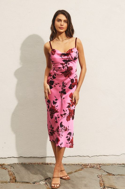 X-Back Midi Dress