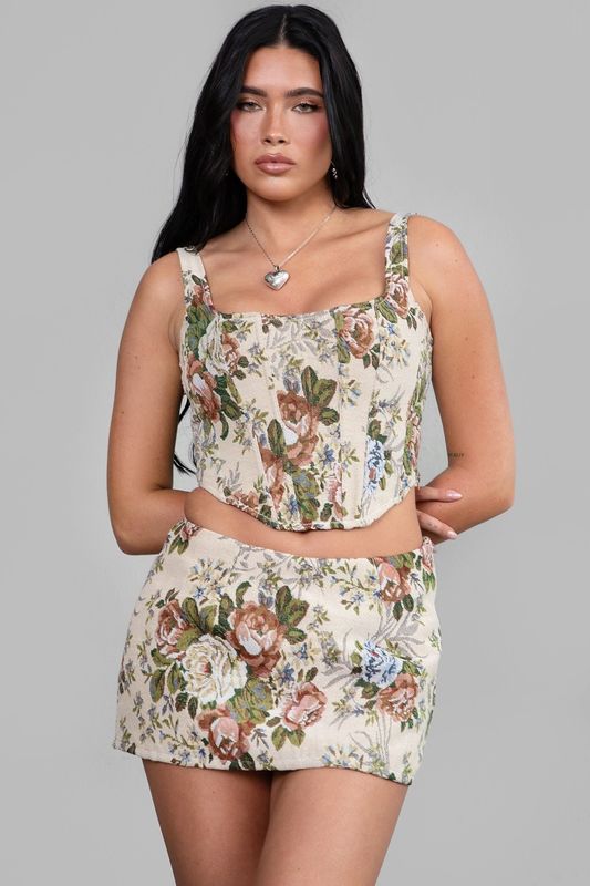 Tapestry Corset Top