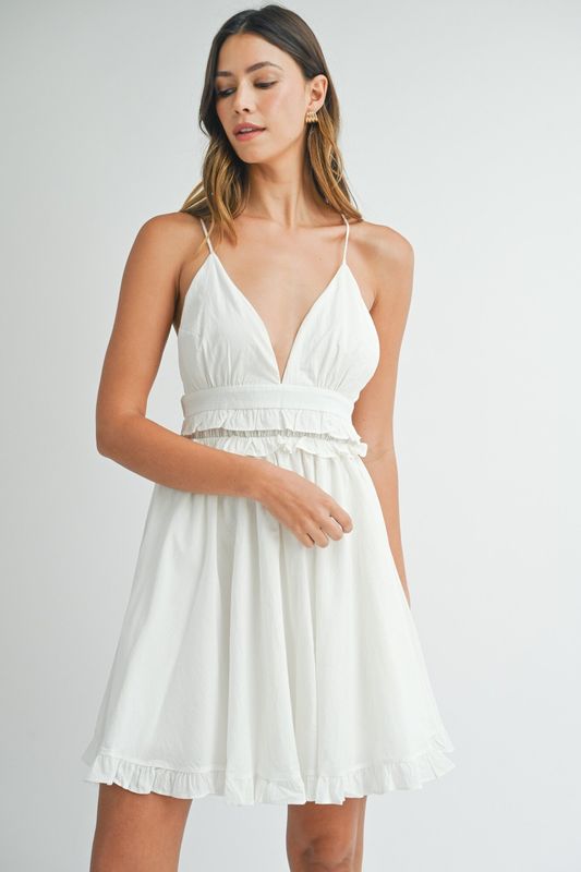 Ruffled Camisole Dress