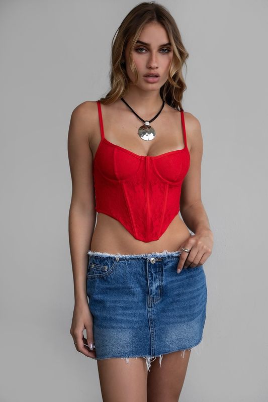 Lace Bustier Top