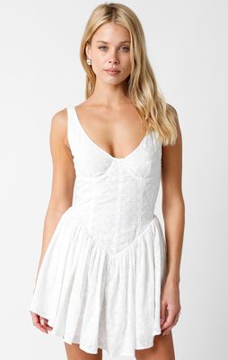 Drop Waist Corset Dress