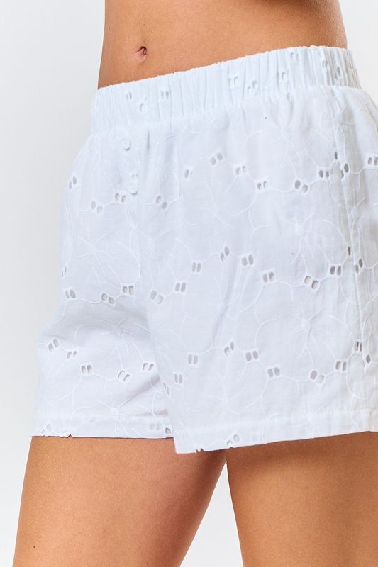 Eyelet Boxer Shorts