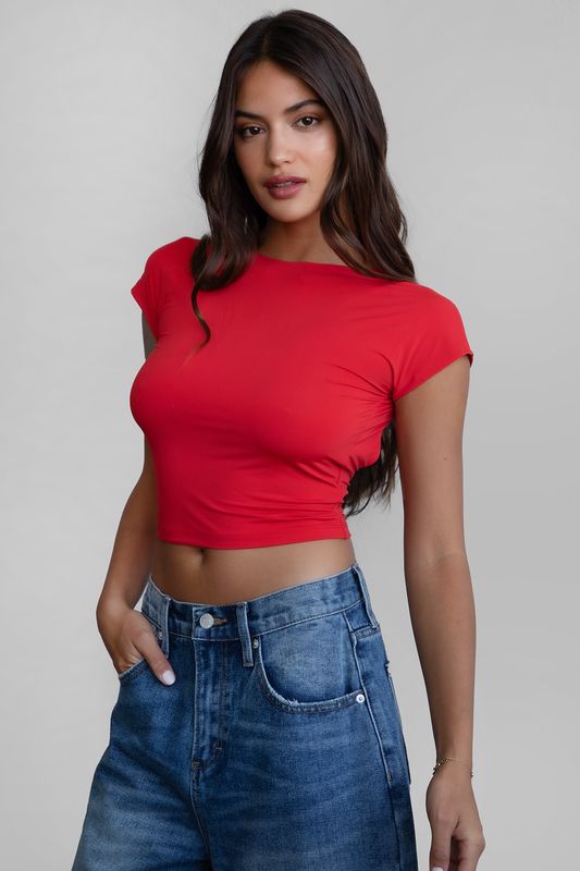 Open Back SS Top