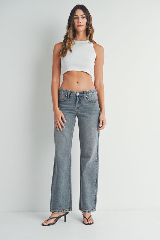 Tint Relaxed Straight Leg Jeans