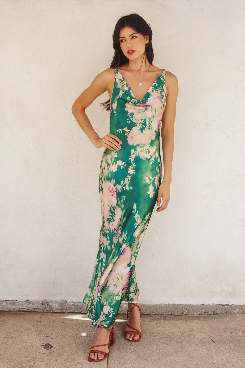 Twisted Strap Maxi Dress