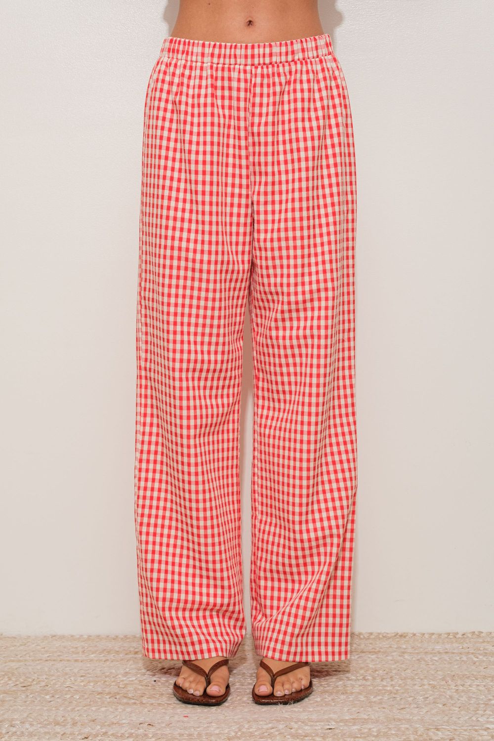 Gingham Boxer Pants