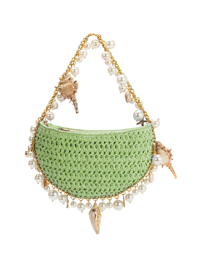 Isla Straw Top Handle Bag