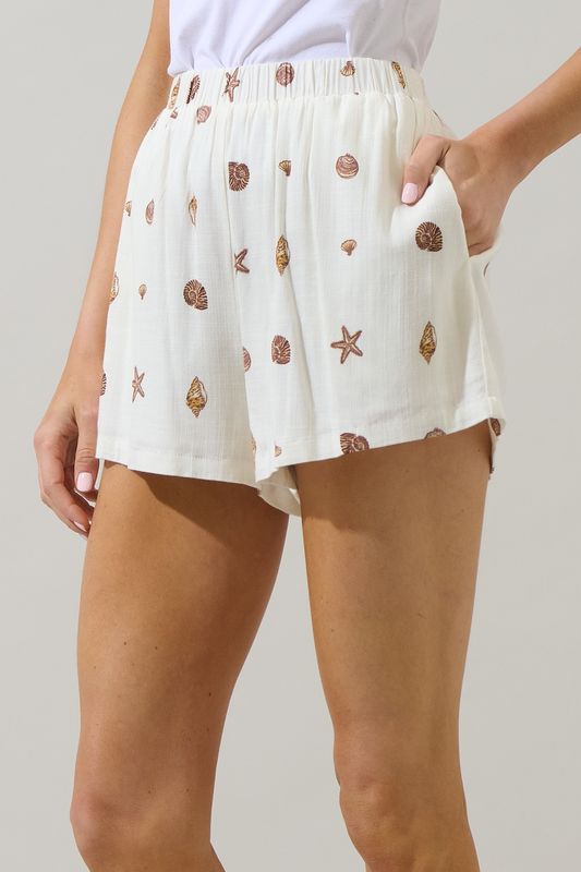 Shells Linen Shorts