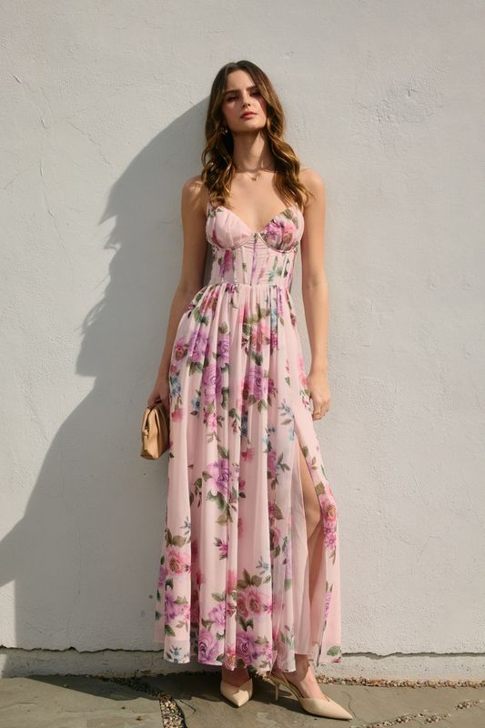 Corseted Maxi Dress
