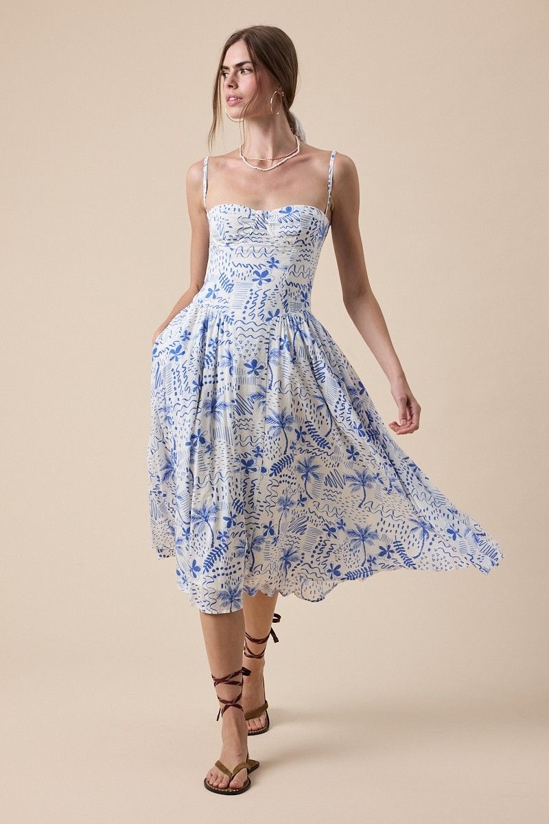 Underwire Midi Dress