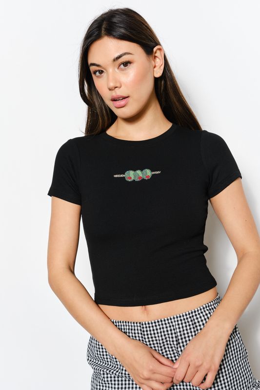 Beaded Olives Baby Tee