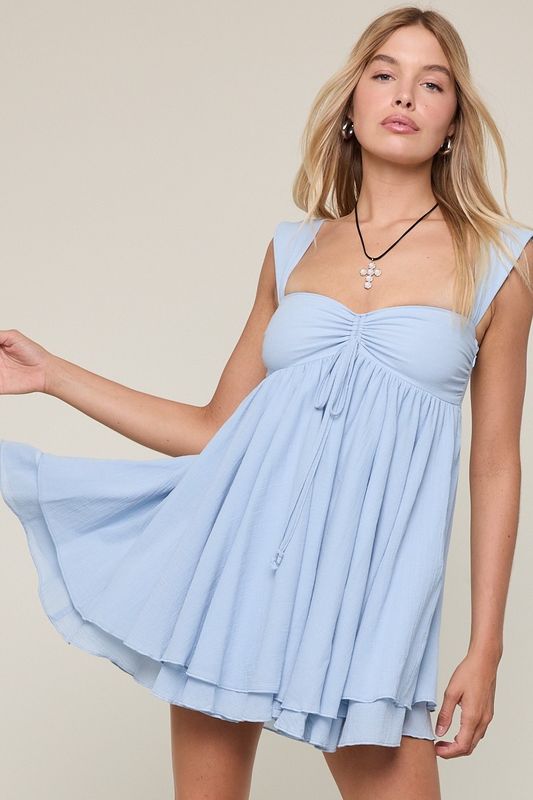 Layered Wide Strap Dress