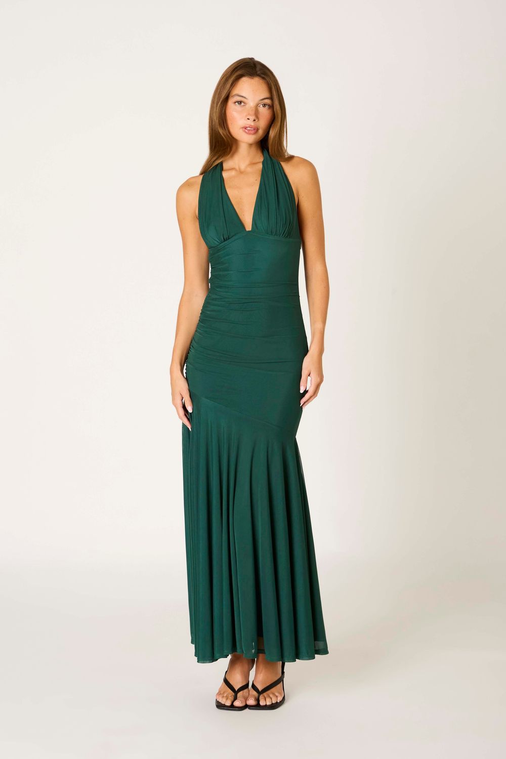 Halter Maxi Dress, Color: Pine, Size: XSmall