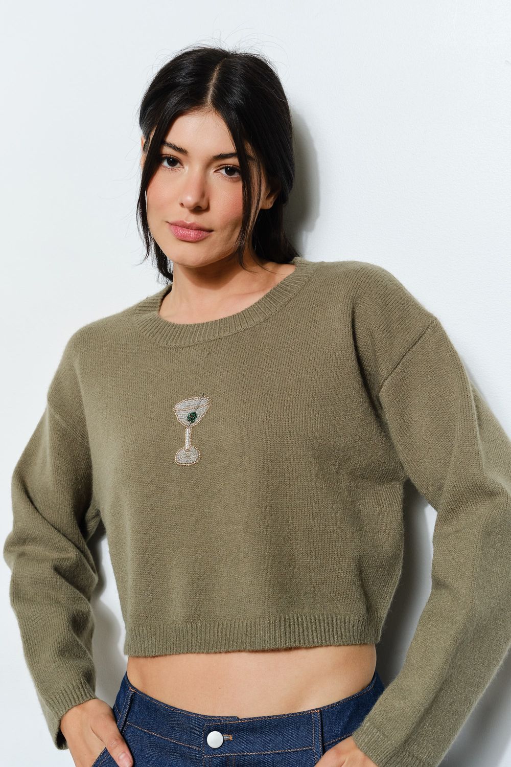 Martini Beaded Sweater