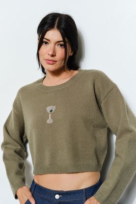 Martini Beaded Sweater