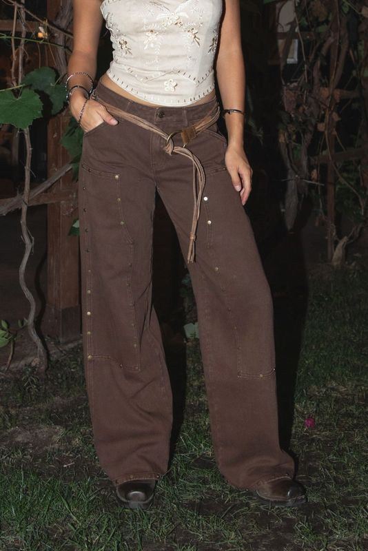 Studded Carpenter Pants