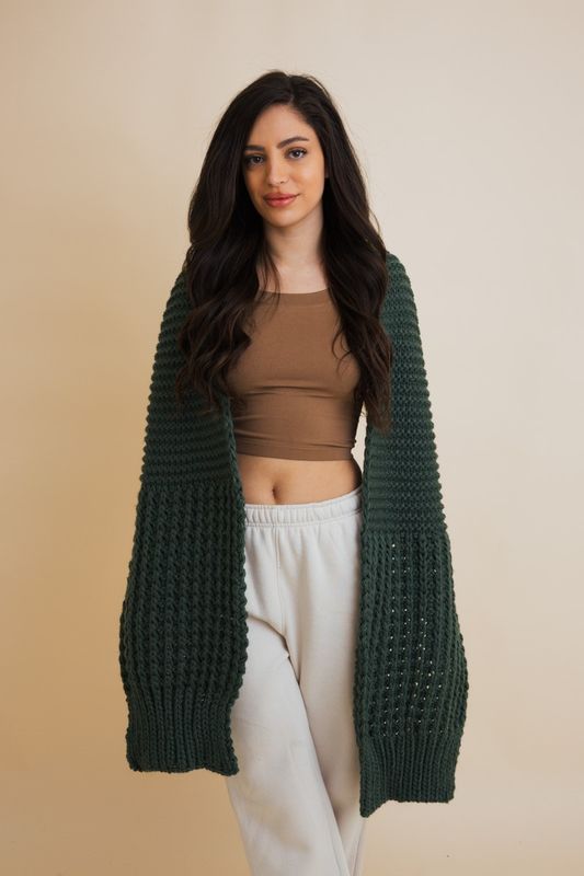 Waffle Knit Scarf