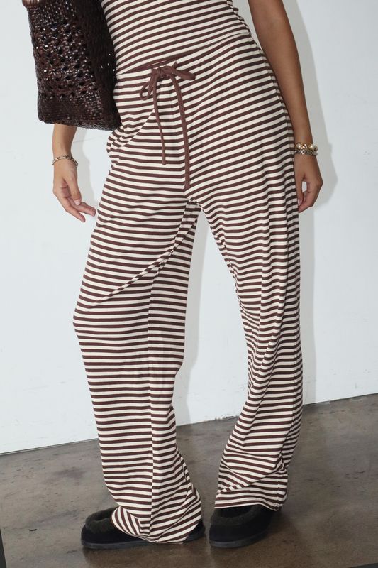 Stripe Drawstring Pants