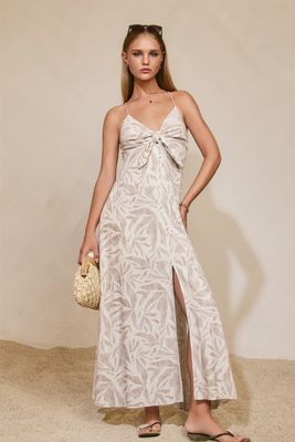 Front Knot Maxi Dress