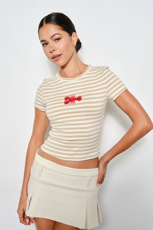Stripe Lobster Top